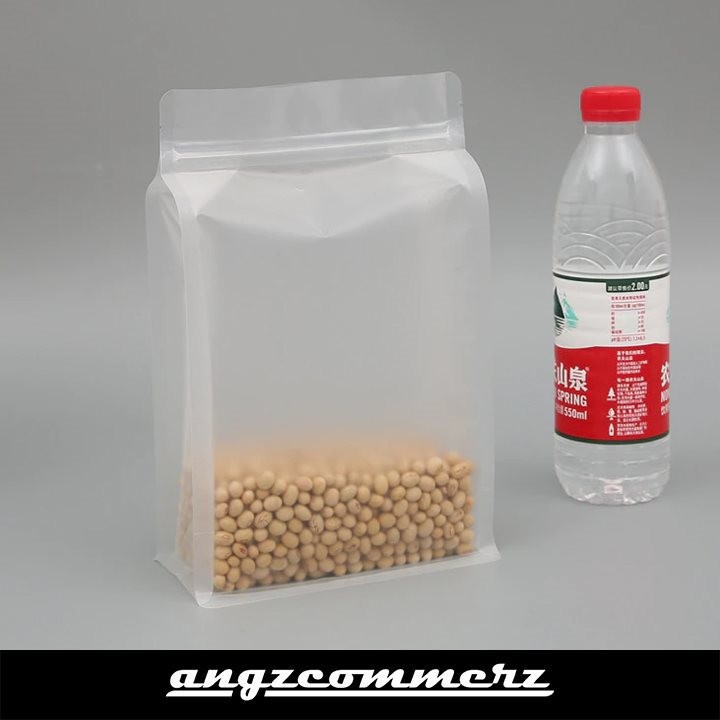 Standing Pouch Flat Bottom Ziplock Packing Plastik Sachet Pack 1 pcs SMG