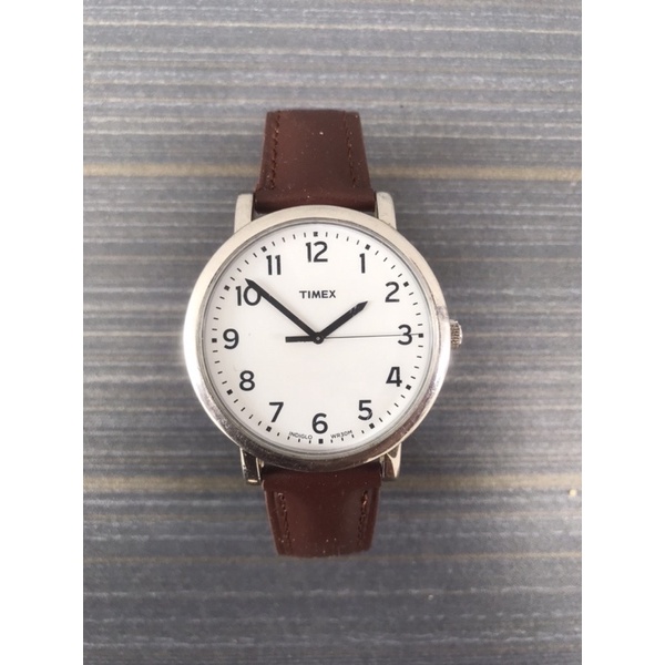Jam Tangan Pria  TIMEX Indiglo  Klasik Style Baterai  Stainless Steel Aksesoris Bekas Second Prelove