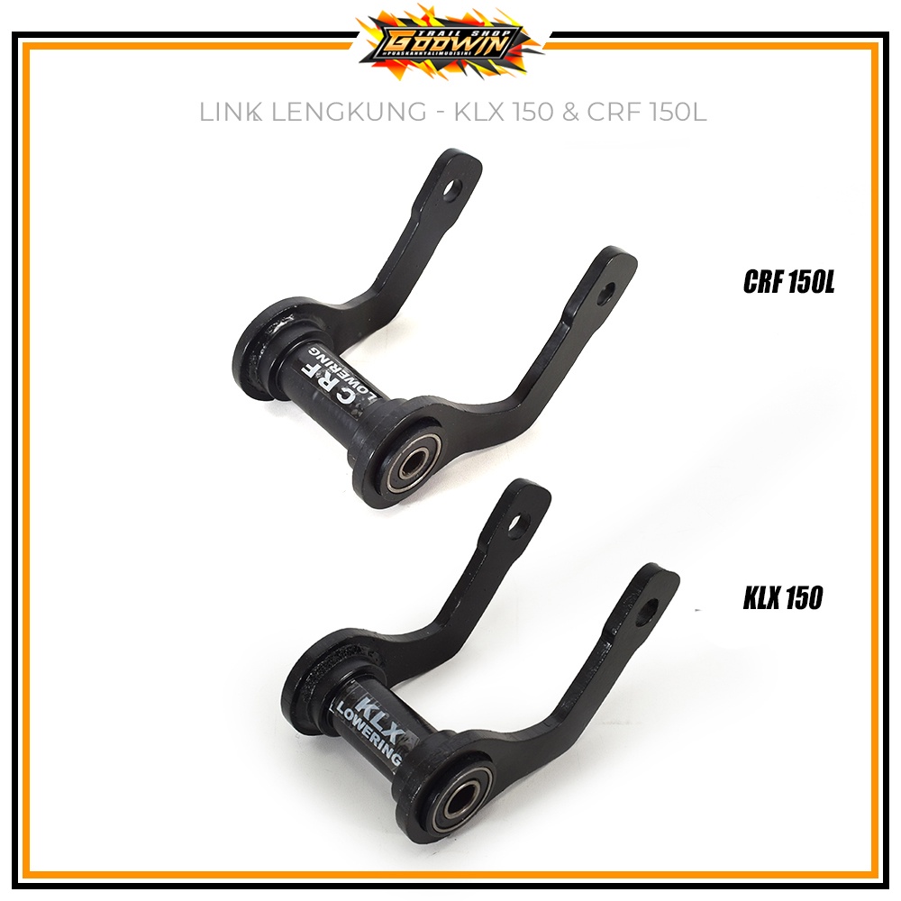 Unitrack Lengan Ayun / Link Lengkung Peninggi shock Link Standar Lowering Pemendek Shok Belakang CRF 150L KLX 150 Dtracker Yamaha WR 155 Hitam