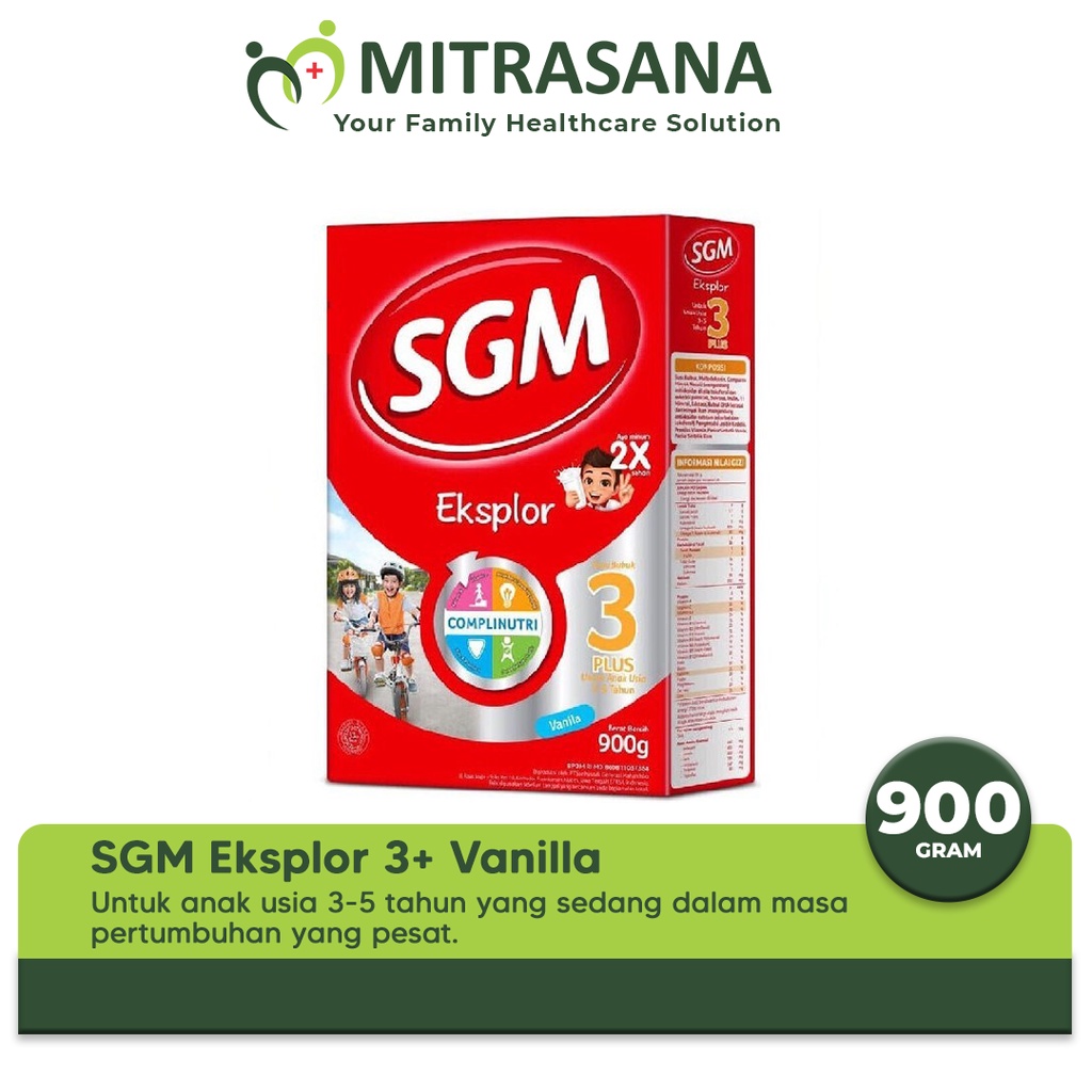 SGM Eksplor Belajar 3+ Pro-GressMaxx Coklat | Vanilla Susu Bubuk 900 gr