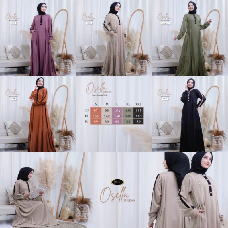 OSELLA DRESS by Yessana | gamis dewasa