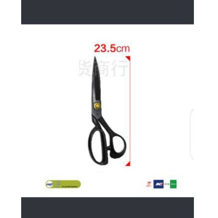 

gunting kain baju Stainles warna hitam