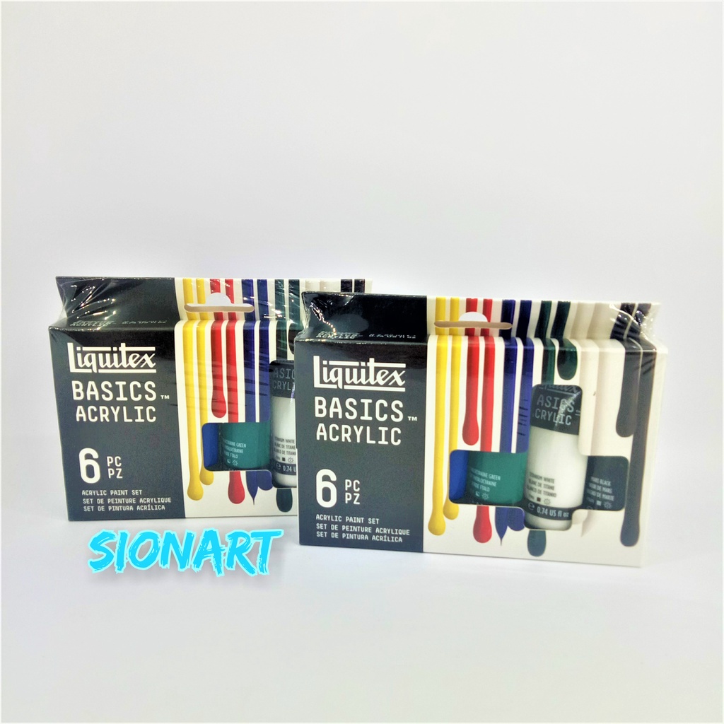

Cat Akrilik Liquitex Basics 6x22ml Acrylic Color Paint Set
