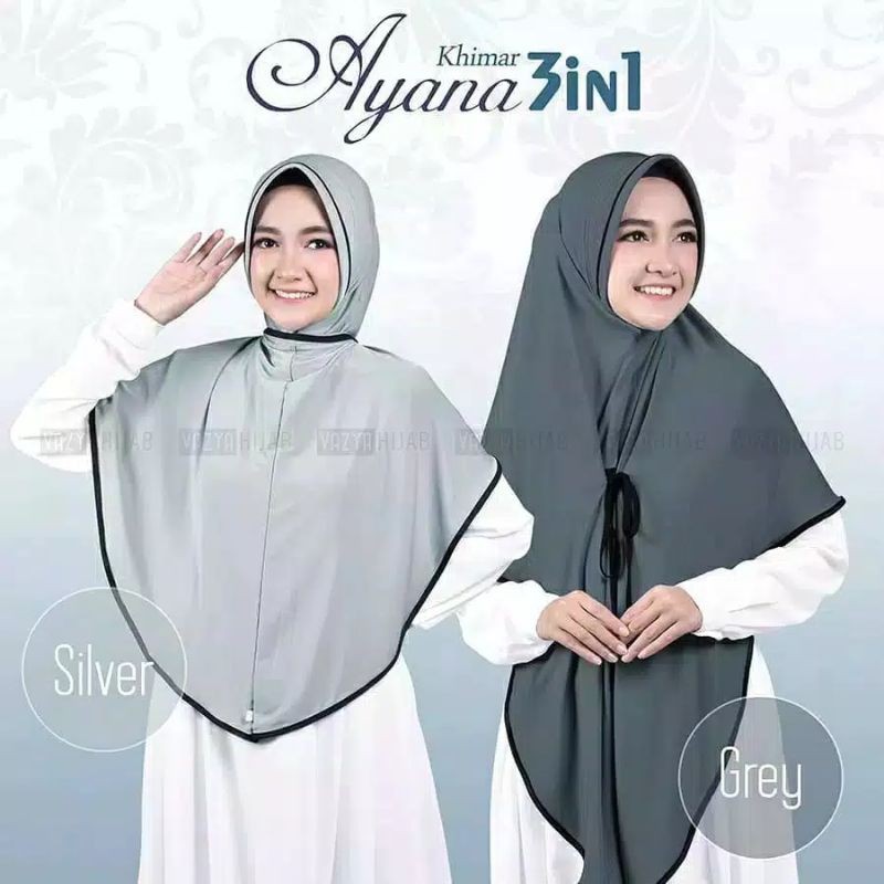 HIJAB NIQAB AYANA 3IN1 DEWASA