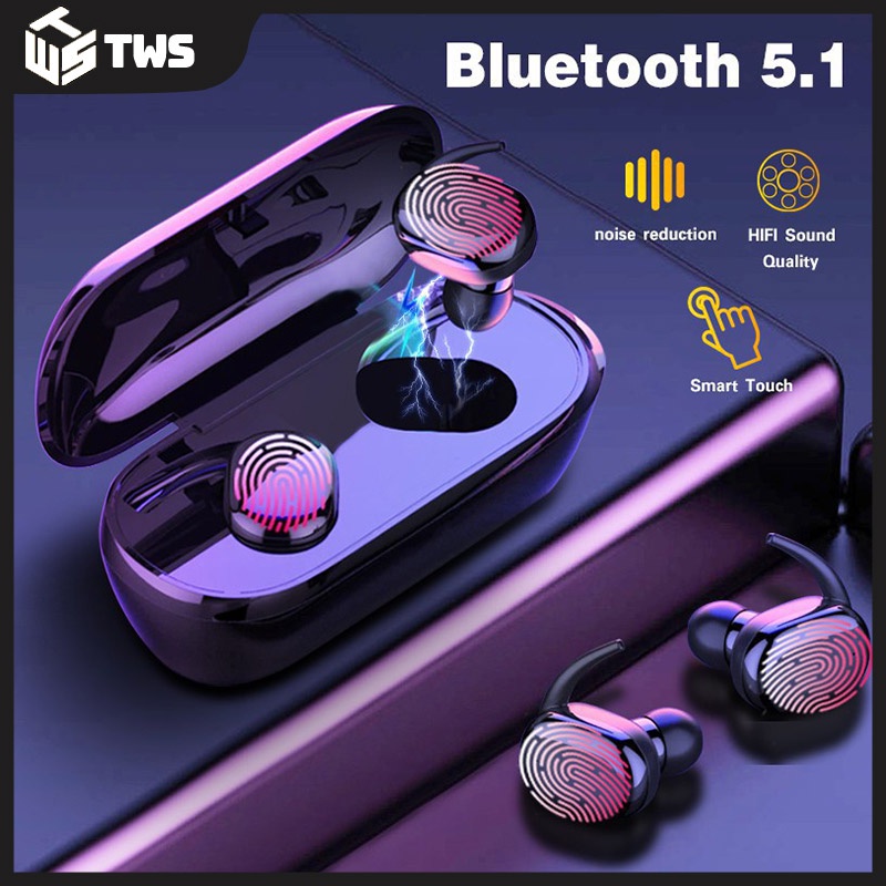 2022  TWS New Headset Bluetooth 5.0  Wireless Earphone Waterproof Sport Handset HIFI Stereo Sound Music In-ear Earbuds With Mic