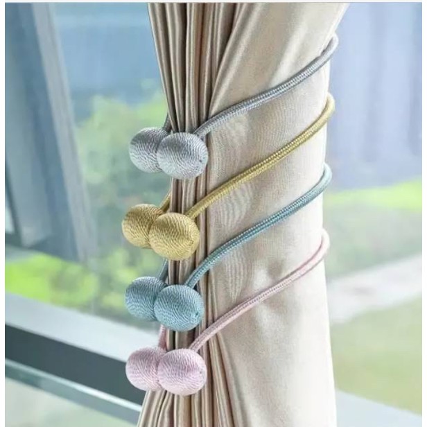 BERGARANSI dua pcs Magnetic Curtain Tie Rope harga sepasang