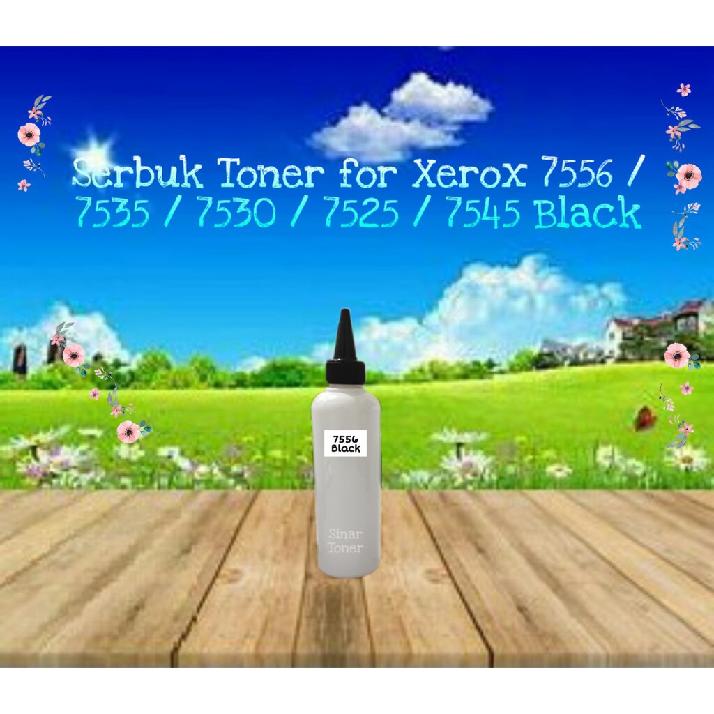 Serbuk Toner Refill Xer WorkCentre 7556 7535 7530 7545 7525 Black