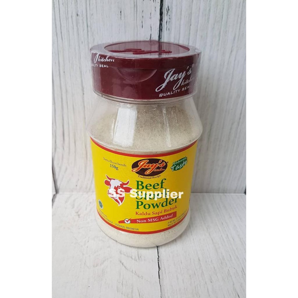 

Jay's Beef Stock Non-MSG 150g (Kaldu Sapi Bubuk) Jays Kitchen