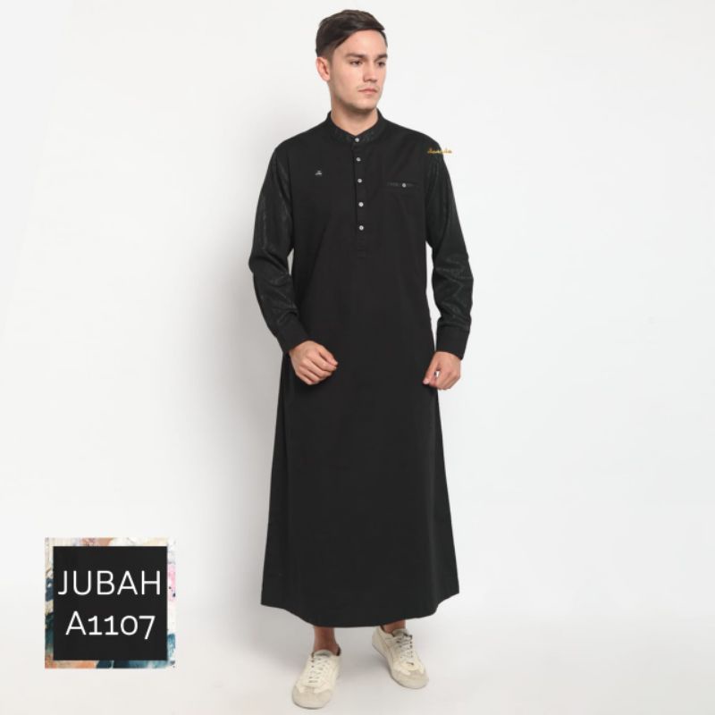 Jubah Pria Doanda / Gamis Pria Katun Baby canvas Kombi Serat Kayu / Baju Muslim Pria Gamis Slimfit