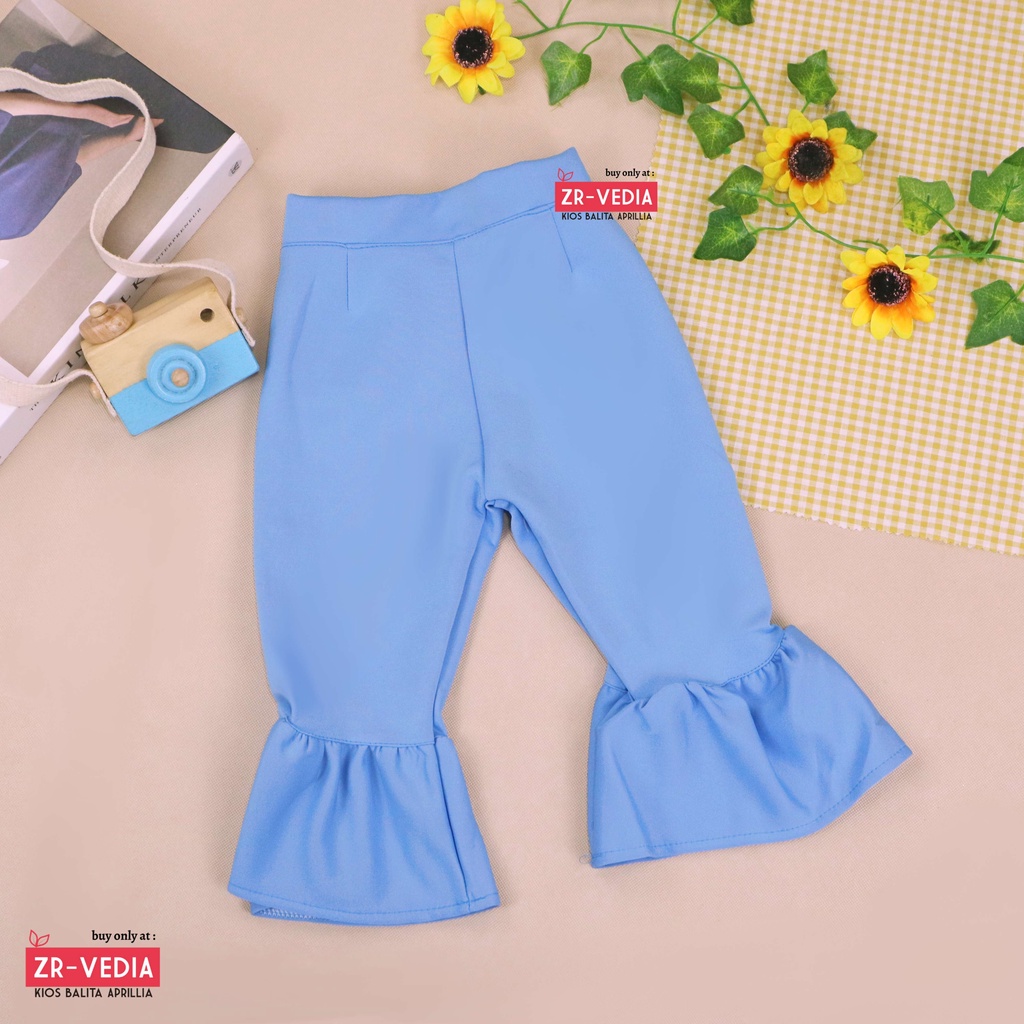 Trumpet POLOS 3-5 Tahun / Celana Cutbray Adem Anak Perempuan Legging Cewek Modis Girl Lucu Panjang