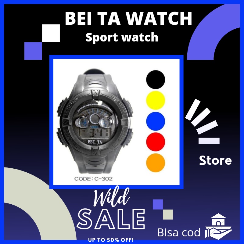 Jm jam tangan pria cowok cewek cowo kekinian ori digital analog couple anti air original keren murah