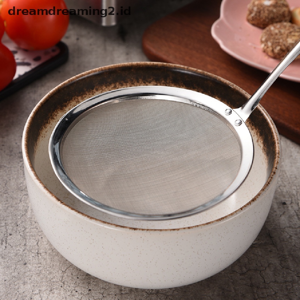 Sendok Saringan Minyak Bahan Stainless Steel Dengan Gagang Panjang