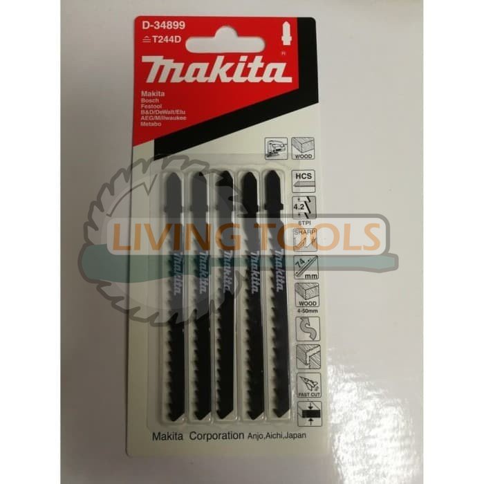Mata Jigsaw MAKITA D-34899 T Shank 1 Pcs Gergaji Kayu Mata Gergaji Ukir Makita D-34899