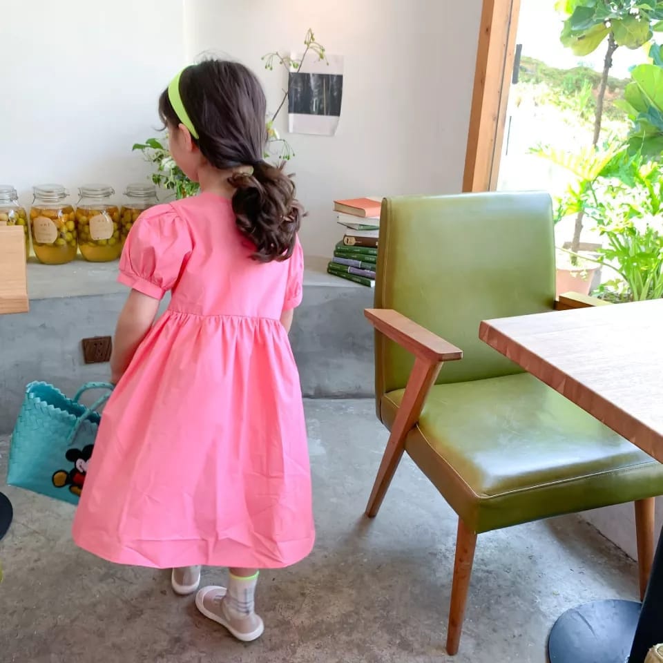 BEFAST - ZTL OOTD Dress Wanita NAFISA / dress anak vita / Pakaian Dress Anak-Anak Perempuan / Dress Maxy Polos Casual / Fashion Anak-Anak Pesta / Dress Lengan Pendek Anak-Anak / Trendy / Keluaran Terbaru 2022 / Termurah