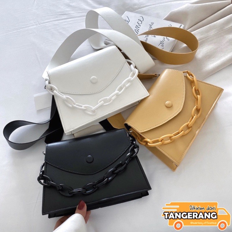 ✨✨HOT SALE✨✨ TAS RANTAI SELEMPANG SLINGBAG WANITA BAG SHOULDER IMPORT KONDANGAN MURAH LB- 144