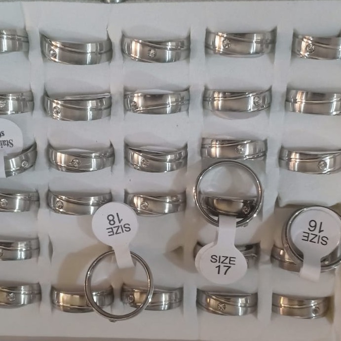 BARU!!! Cincin Titanium Stainless Stell fashion kekinian Tokopelanginicer