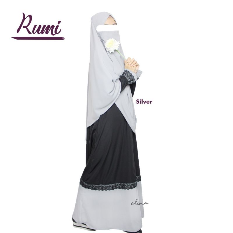 abaya syar'i set Rumi/gamis Rumi