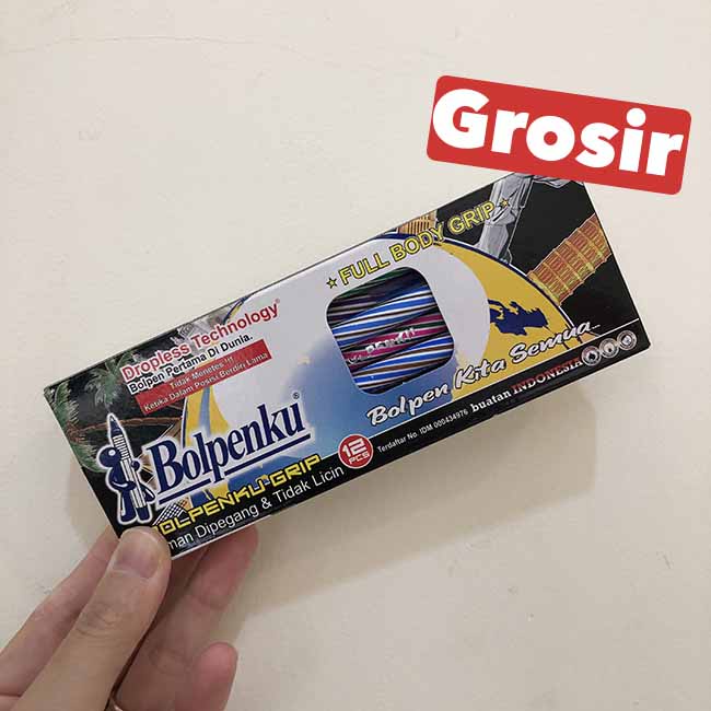 

Pulpen Hitam Bolpenku/ Pen Ulir Lilin Spiral Grip (PCS/GROSIR MURAH)
