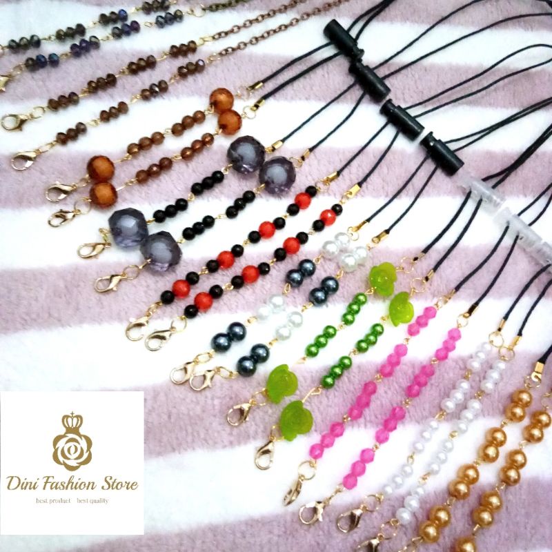 STRAP MASKER 2 IN 1 /Tali masker/Rantai masker/konektor masker /Kalung masker premium