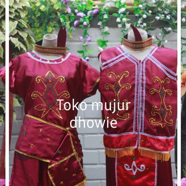 Jual Baju Adat Kaimantan Barat Dewasa Baju Kalbar Shopee Indonesia