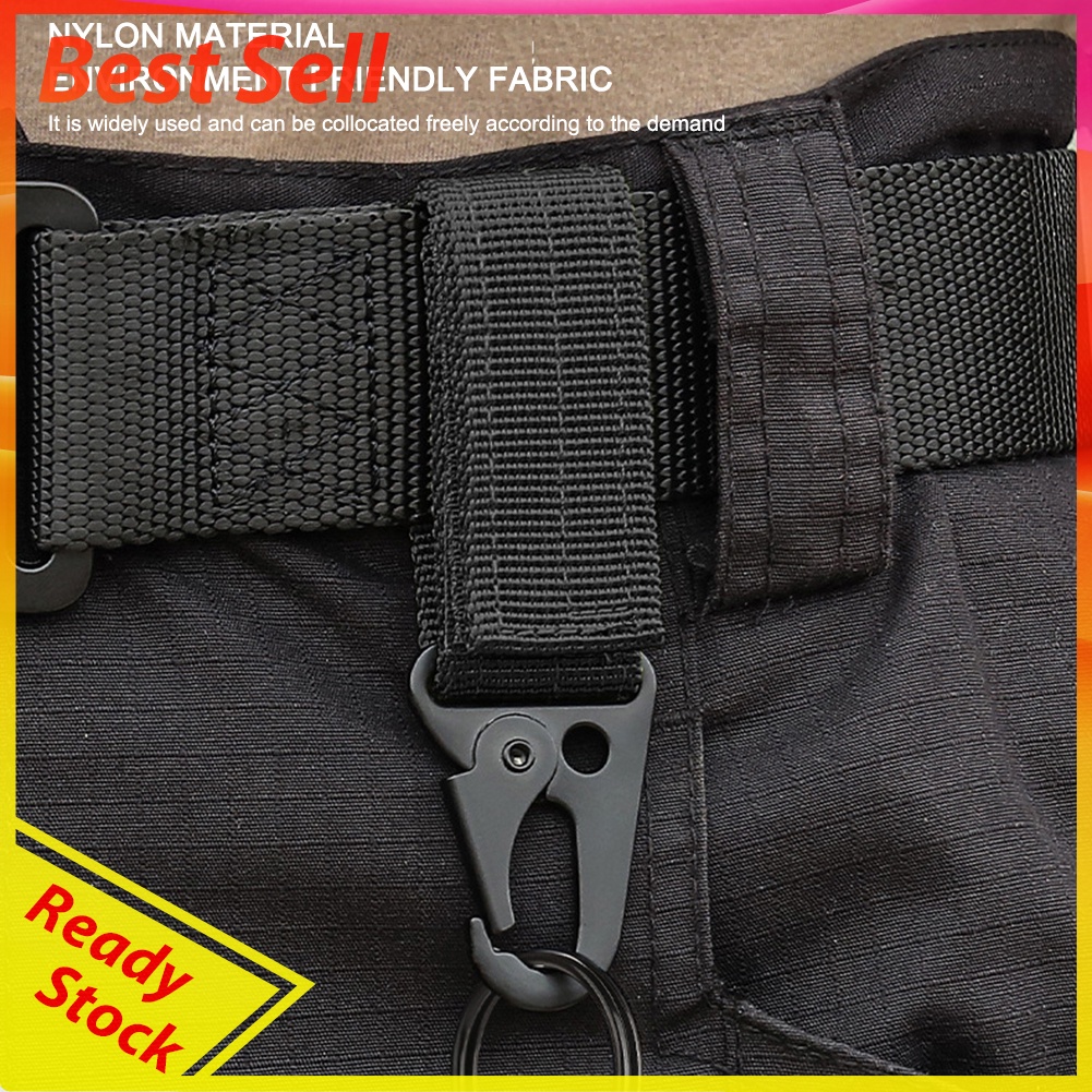 2x Outdoor Camping Hanging Nylon Key Backpack Waist Fastener Hook Buckles