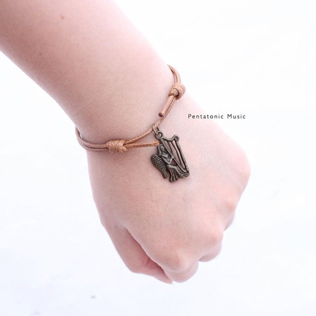 Musical Cotton Bracelet - Harp Angel | Gelang motif alat musik Harpa