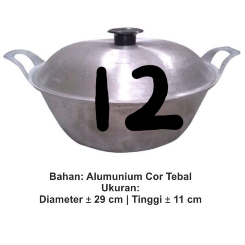 panci katel citel no 12 citel alumunium tebal