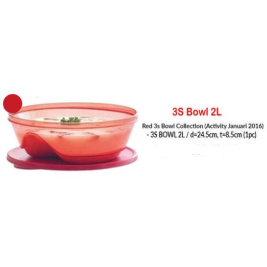 3S bowl 1L / 2L / 3.5 L / 5.5L Tupperware
