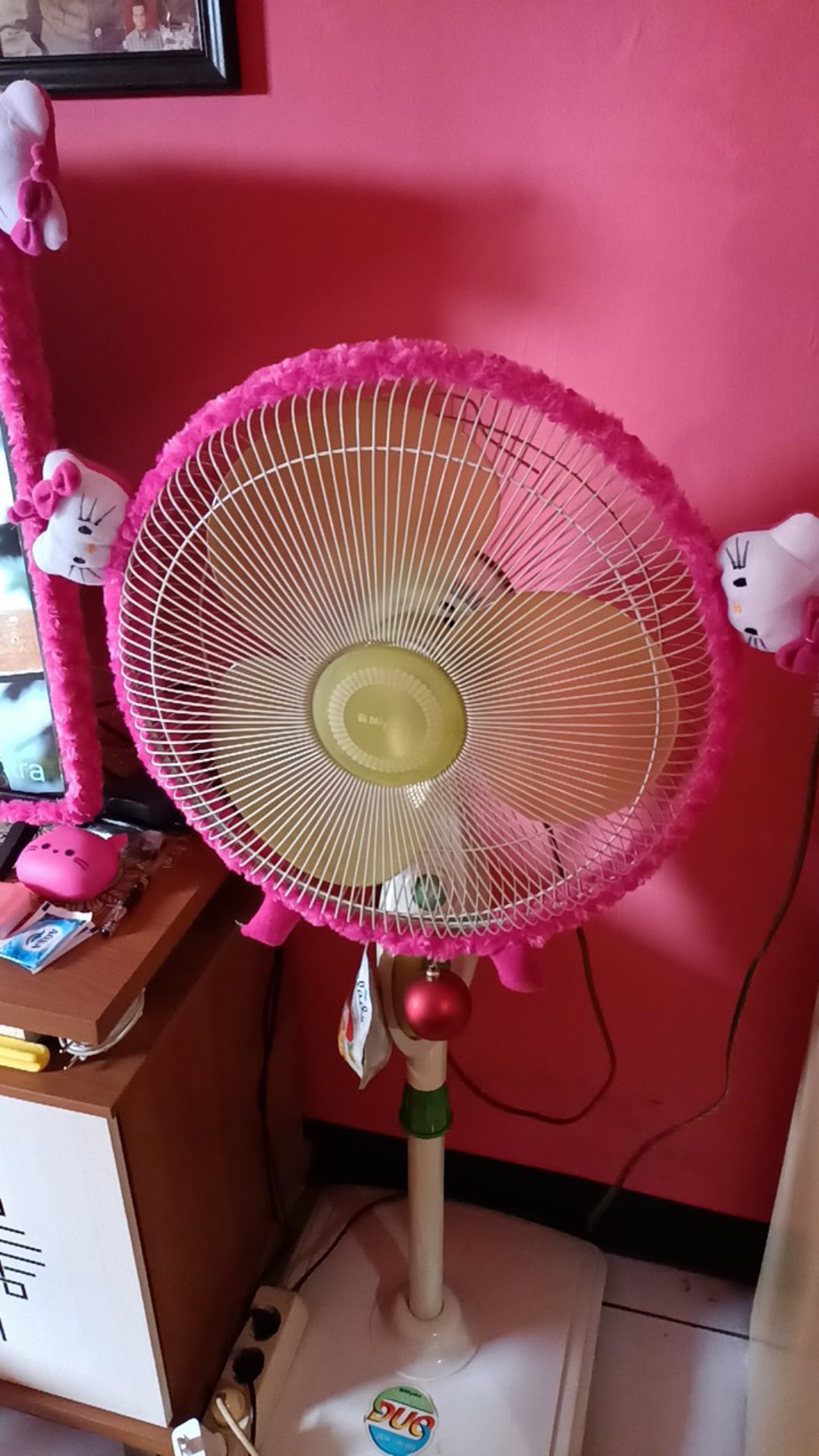 Home Set Bando Tv Dan Kipas Bahan Bulu Snail