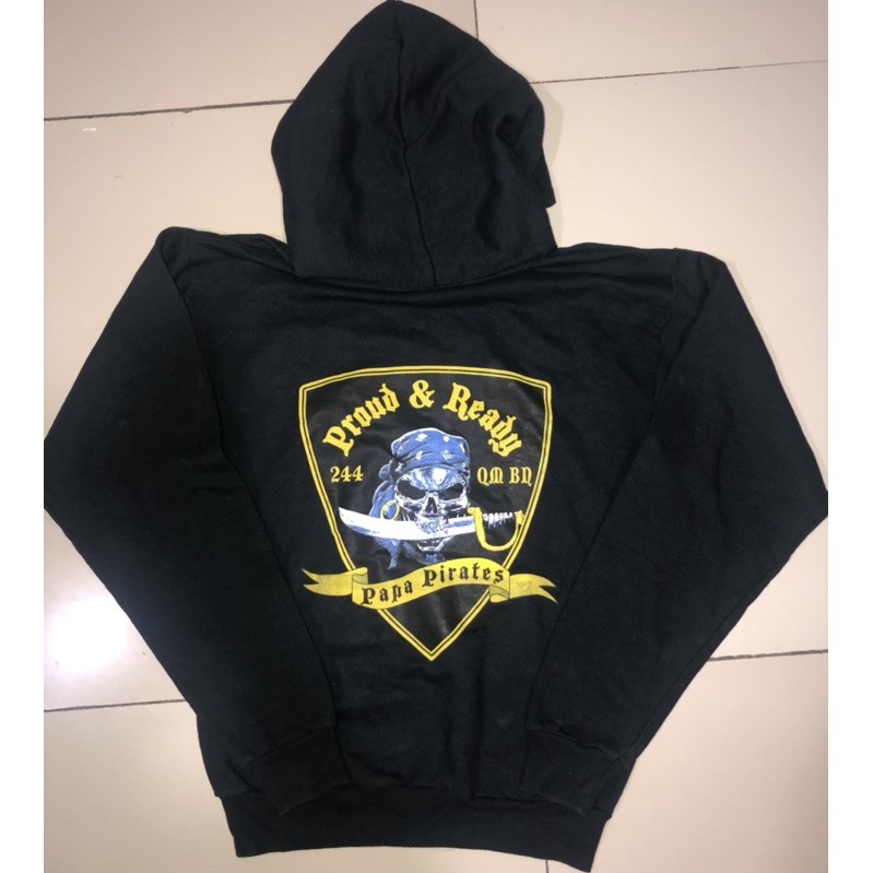 hoodie HANES PAPA PIRATES BUILD UP