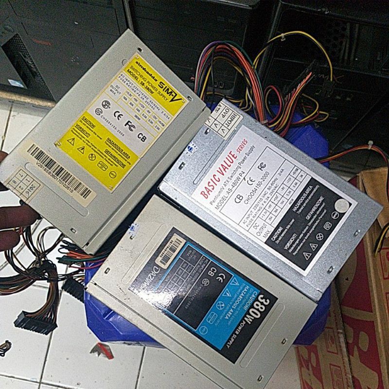 Power supply Sandart 380W 400W 500W 24 pin Berbagai merk