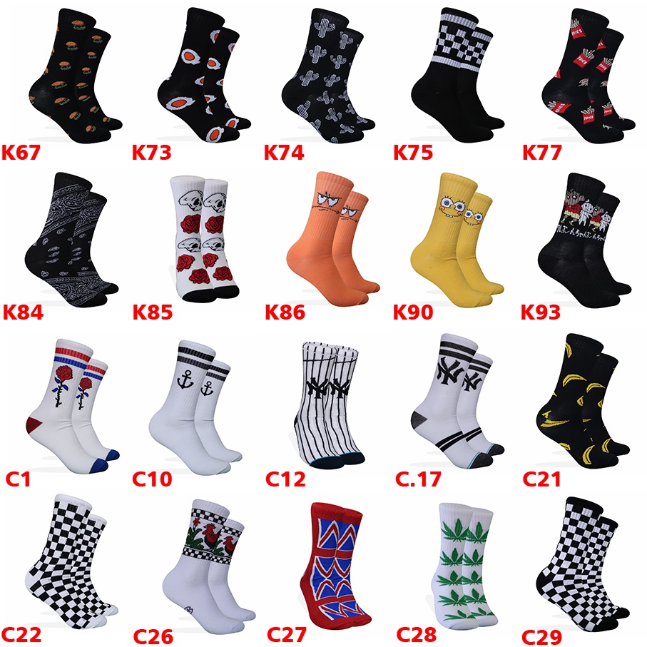 Kaos Kaki Motif Oldschool Kodachi Skate (BEBAS PILIH MOTIF) KATALOG UTAMA-4