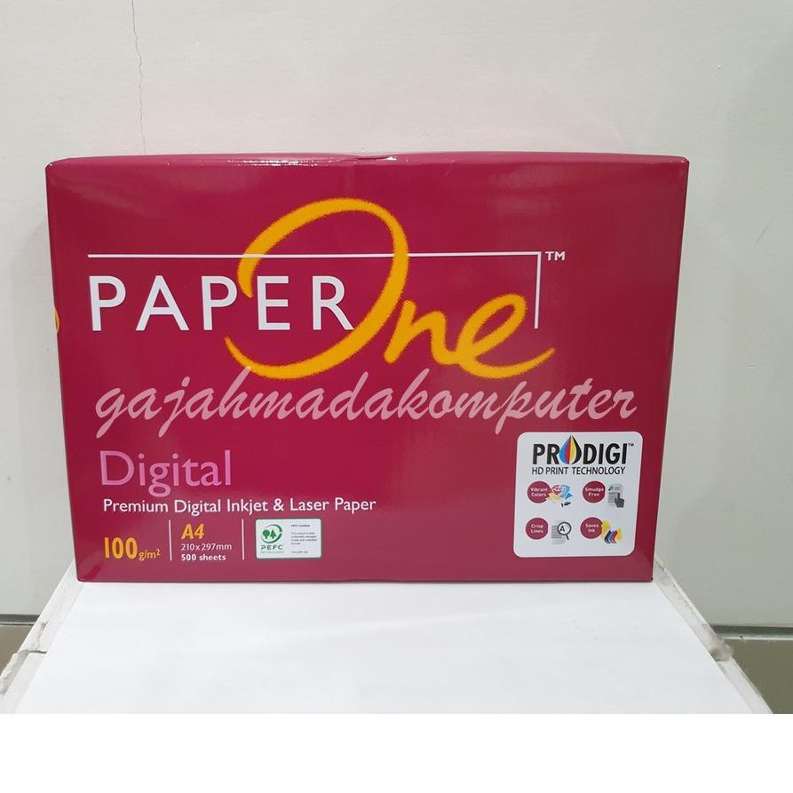 

➼ Kertas HVS A4 isi 500 lbr 100 gr 100 gsm 100gsm 100gram PAPER ONE ☁