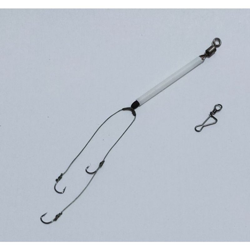 Rangkaian Pancing Lumut / Nila 3 Mata Kail + Snap Pelampung 10 pcs