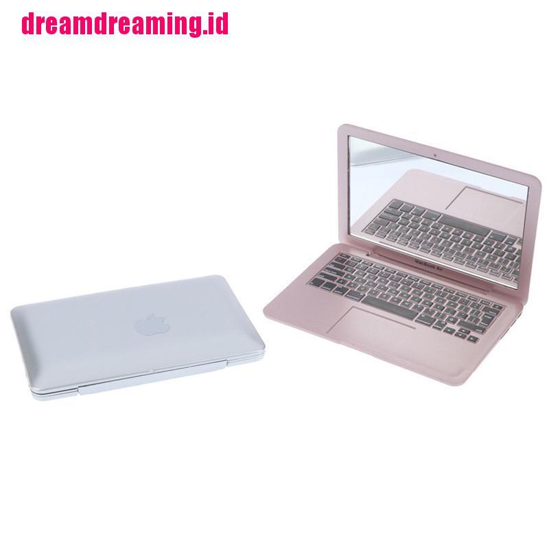 Mainan Cermin Saku Mini Bentuk laptop Transparan Untuk makeup / Bayi Perempuan
