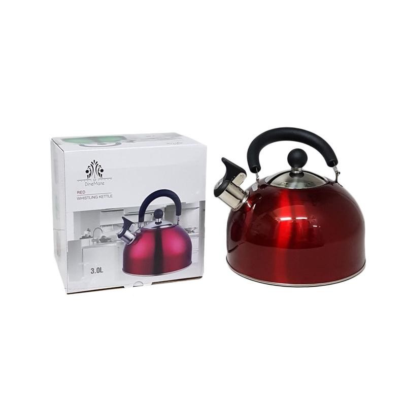 TEKO SIUL 3 Liter CERET BUNYI KETTLE STAINLESS STEEL WARNA - 3 LITER