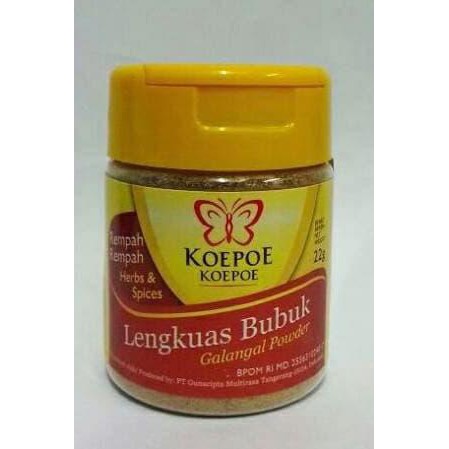 

BERKUALITAS! Lengkuas bubuk koepoe koepoe, Galangal powder 22gram