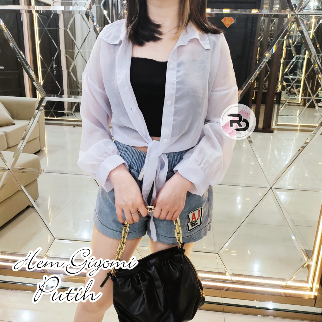 RD - SY FASHION HEM GIYOMI - KEMEJA WANITA BASIC TOP (S02)-5