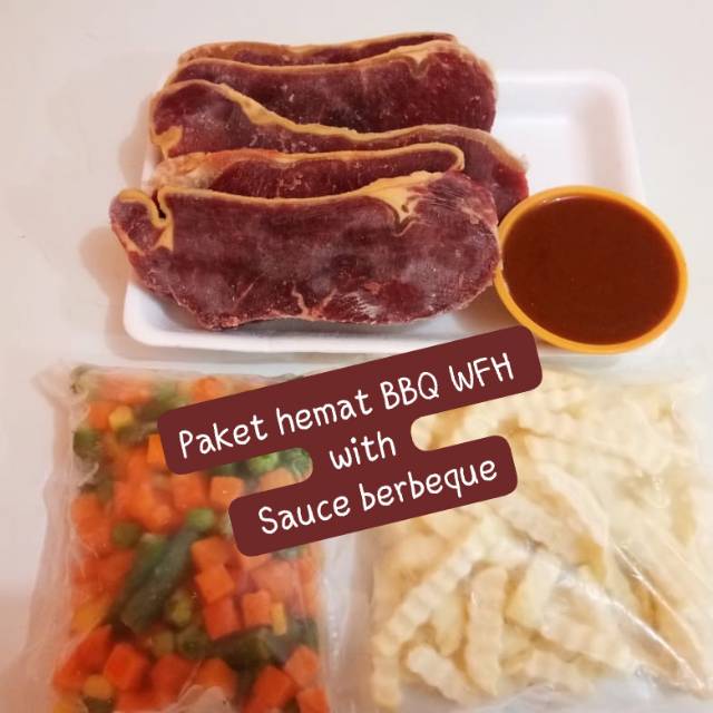 

Paket hemat BbQ 'WFH' with sauce berbeque