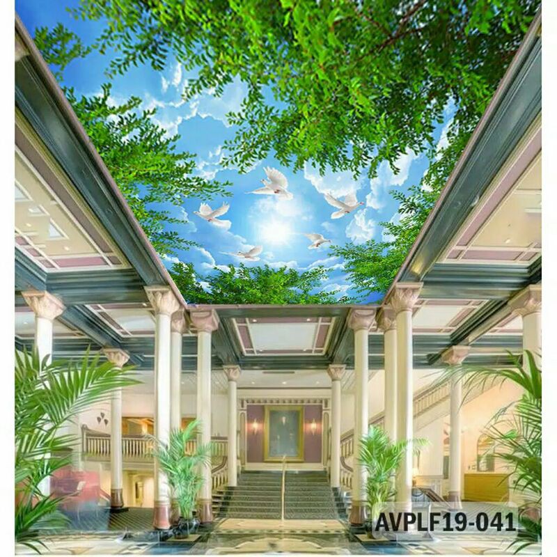 Wallpaper Plafon 3D Wallpaper Custom Plafon Wallpaper Untuk Plafon Rumah Wallpaper Custom 3D Plafon 