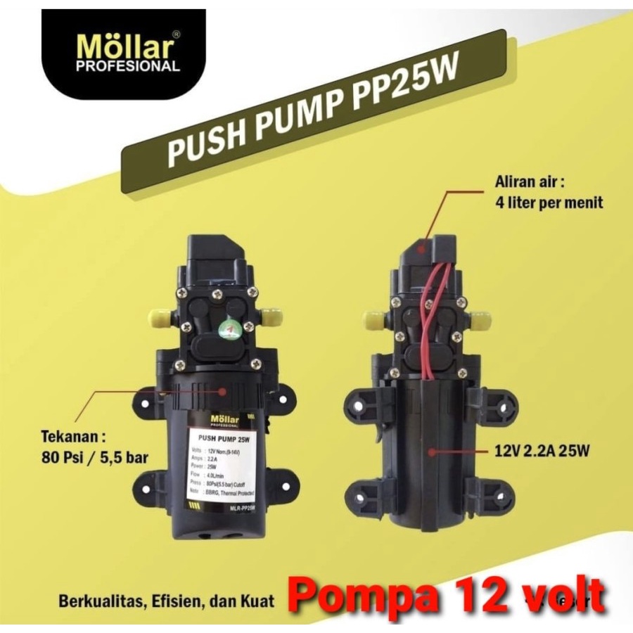 KBT BIRU Dinamo Pompa Air DC 12V Cuci AC Motor Mobil Steam Power Sprayer