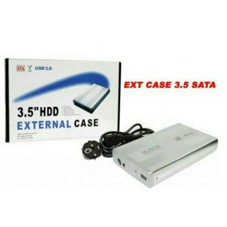 M-TECH Casing HDD 3.5&quot; SATA USB 2.0 External Case / Casing HDD 3.5 SATA 3,5 HDD EXTERNAL CASE