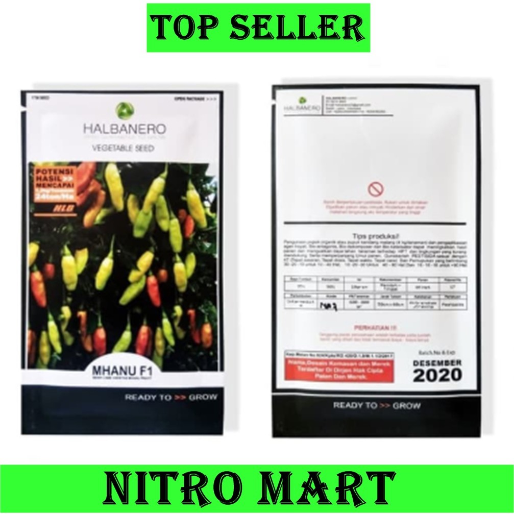 Benih atau Bibit Cabe Cabai Lombok Rawit Varietas Mhanu Prayit MHANU F1 == 10 Gram