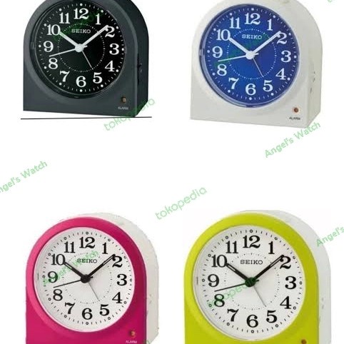 jam weker glow in the dark quiet sweep qhe179 original