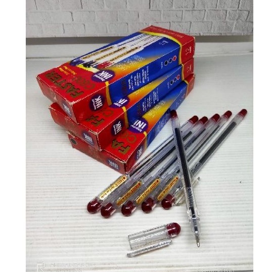 

pulpen/bulpen/ballpoint/pena faster c600 warna hitam isi 12/1 lusin