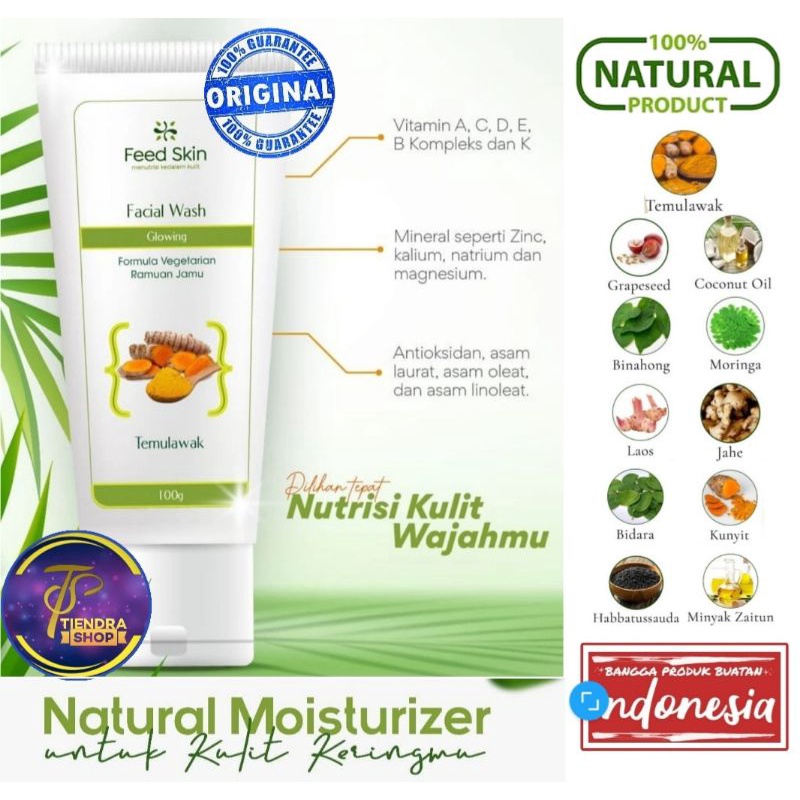 Pembersih Wajah Wanita Feedskin Salina Herbal Temulawak