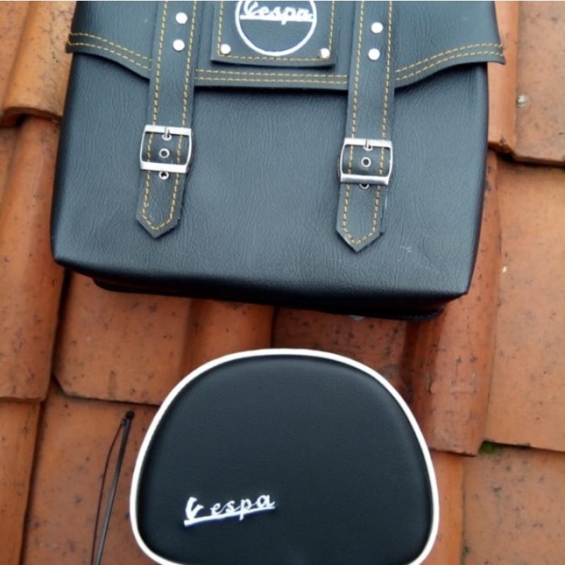 Tas backrack Vespa plus bantalan - aksesoris vespa