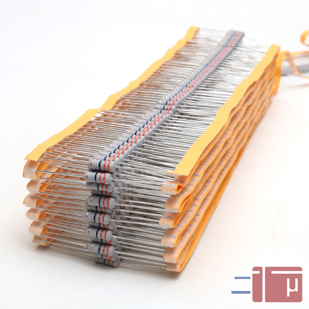 x10 Resistor 33R 33 Ohm 1W Metal Oxide 5% Taiwan Kaki Tembaga