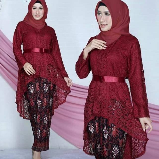 PRODUK ORIGINAL KEBAYA AURORA BRUKAT/KEBAYA PESTA/KEBAYA KEKINIAN