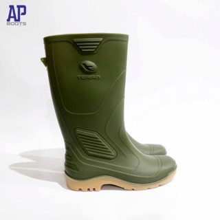  Sepatu  boots  Karet merk  AP art ECO 3 Hijau Shopee Indonesia